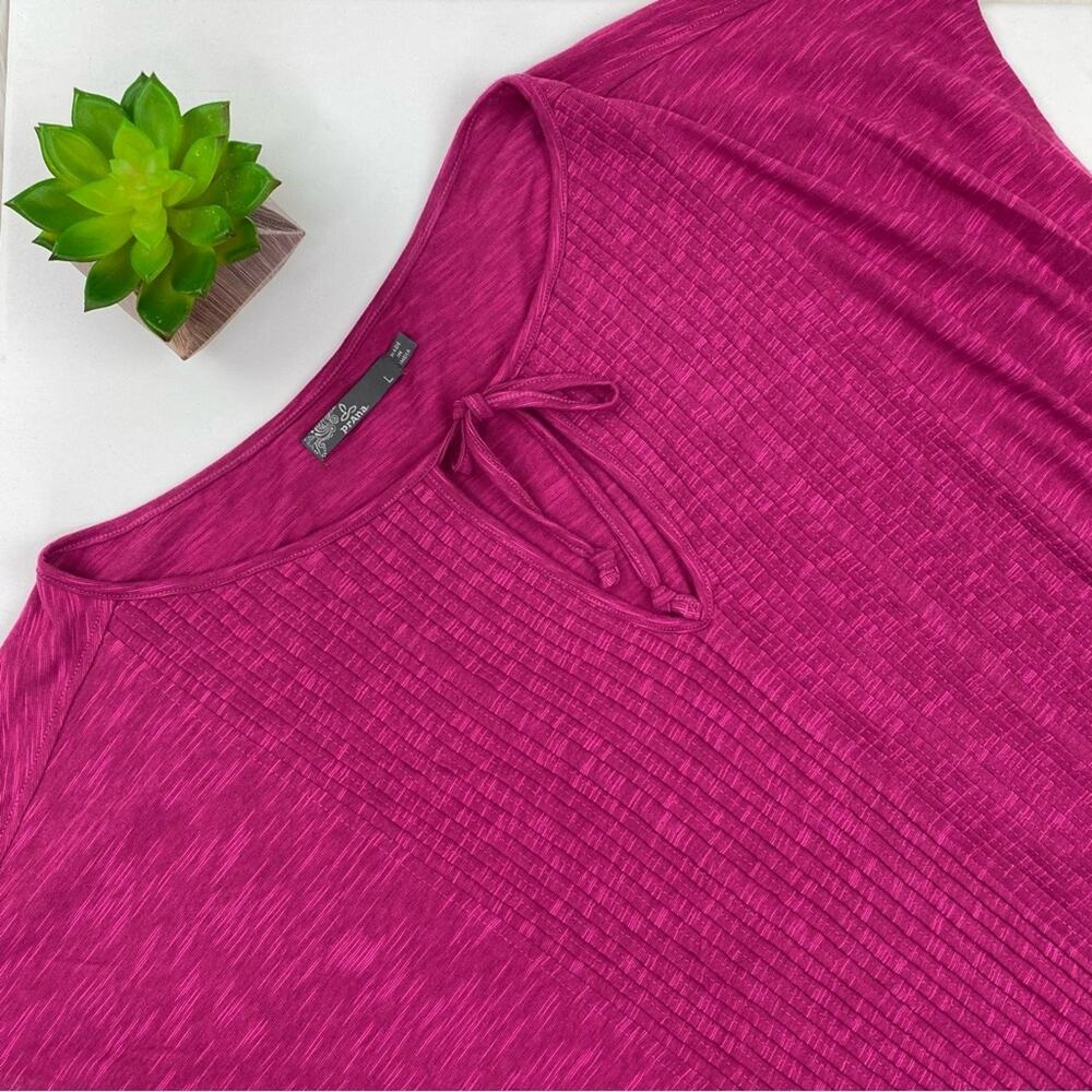 PrAna Women's Ocupas Popover Top Pink Size L Orchid Relaxed Casual